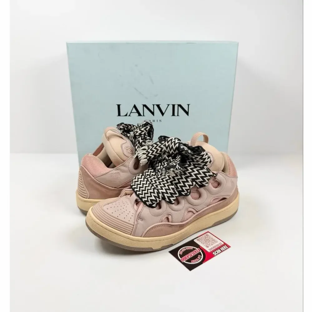 Size 42EU/9US - Lanvin Curb Pink Sneakers